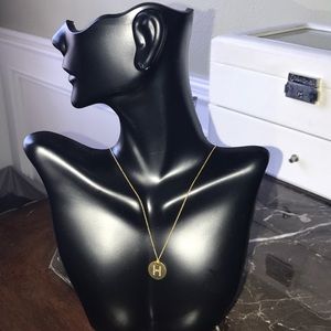 ROBERTO COIN 18kt gold diamond letter H